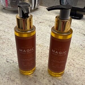 Besque Magic Luxury Body Oil/Firming Almond & Rosehip Oil (Red Bottle)-2 bottles